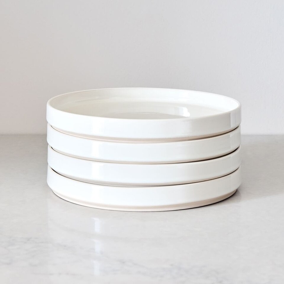 Straight-Sided Stoneware Salad Plates