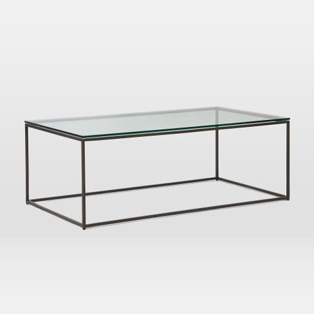 Streamline Coffee Table Glass Metal West Elm United Kingdom