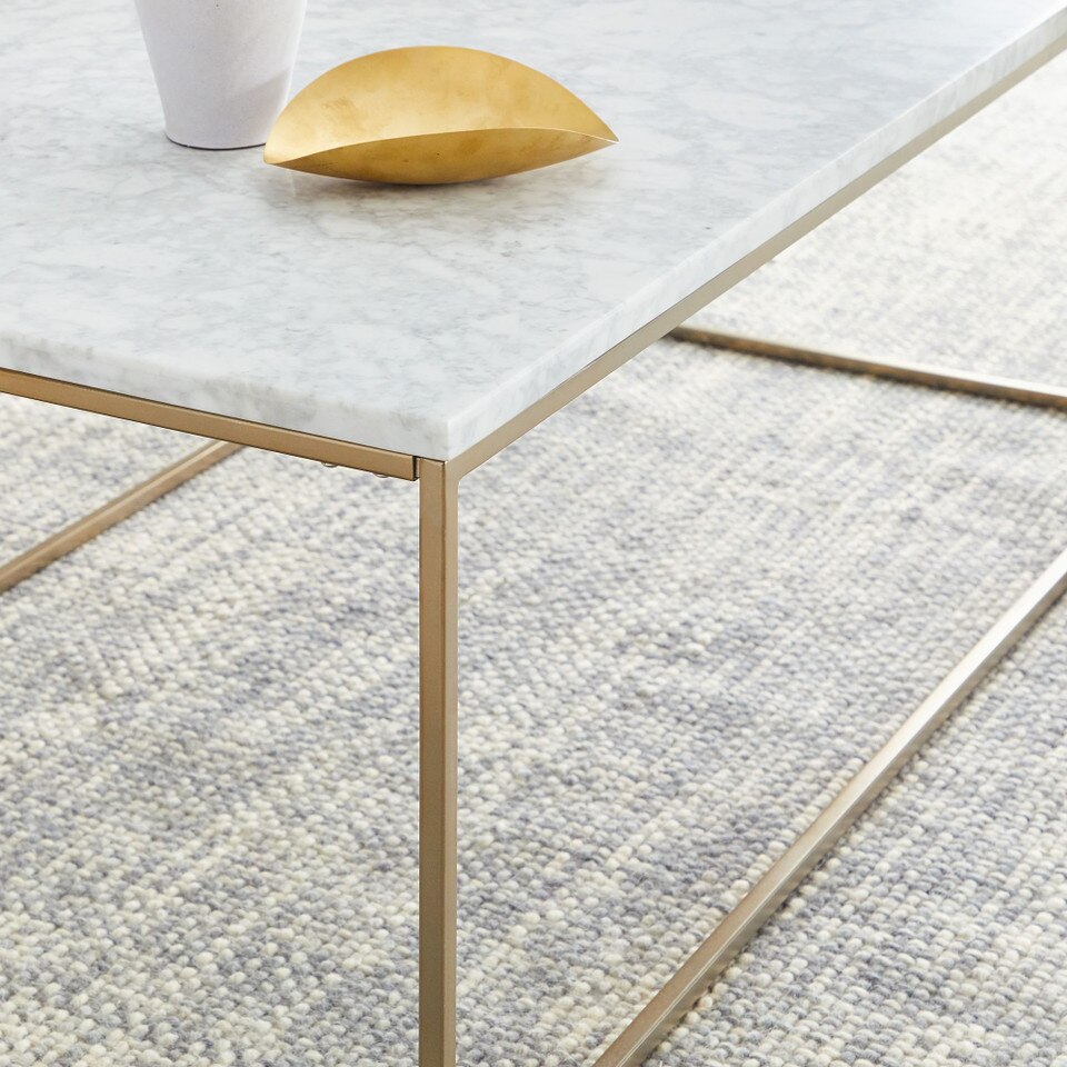 Streamline Marble Rectangle Coffee Table (112 cm x 61 cm)