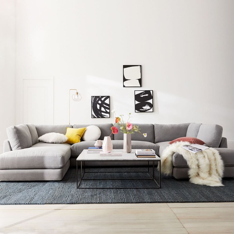 Streamline Marble Rectangle Coffee Table (112 cm x 61 cm)