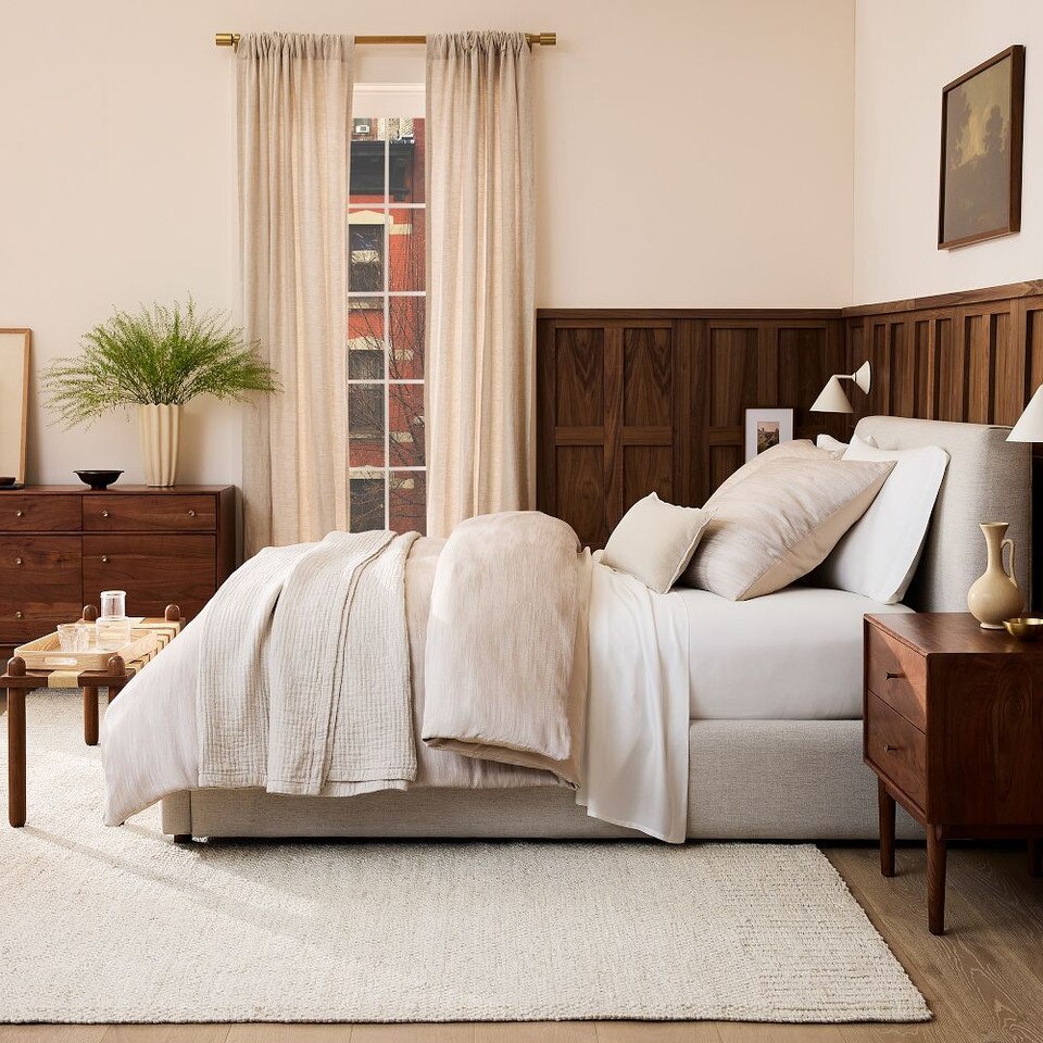 Silky TENCEL™ Striated Duvet Cover & Pillowcases