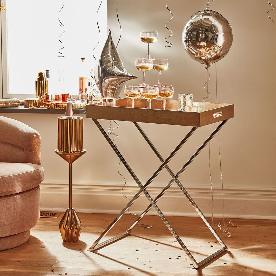 Tall Butler Tray Stand