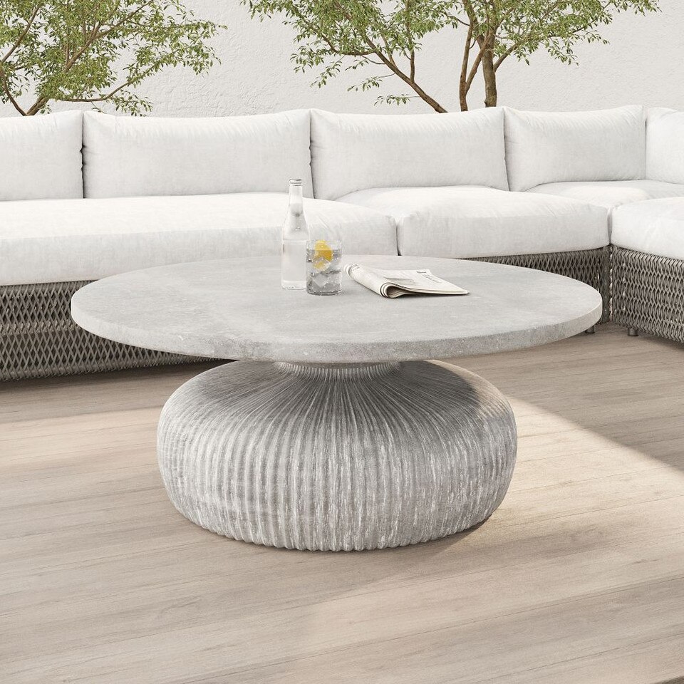 Tambor Indoor/Outdoor Round Coffee Table (76 cm)
