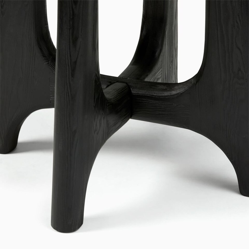 Tanner Solid Wood Round Dining Table (112 cm)