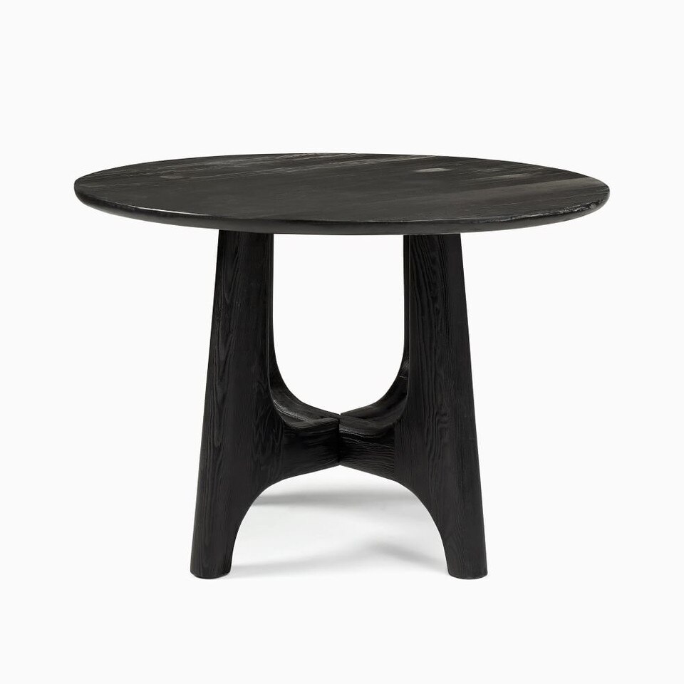 Tanner Solid Wood Round Dining Table (112 cm)