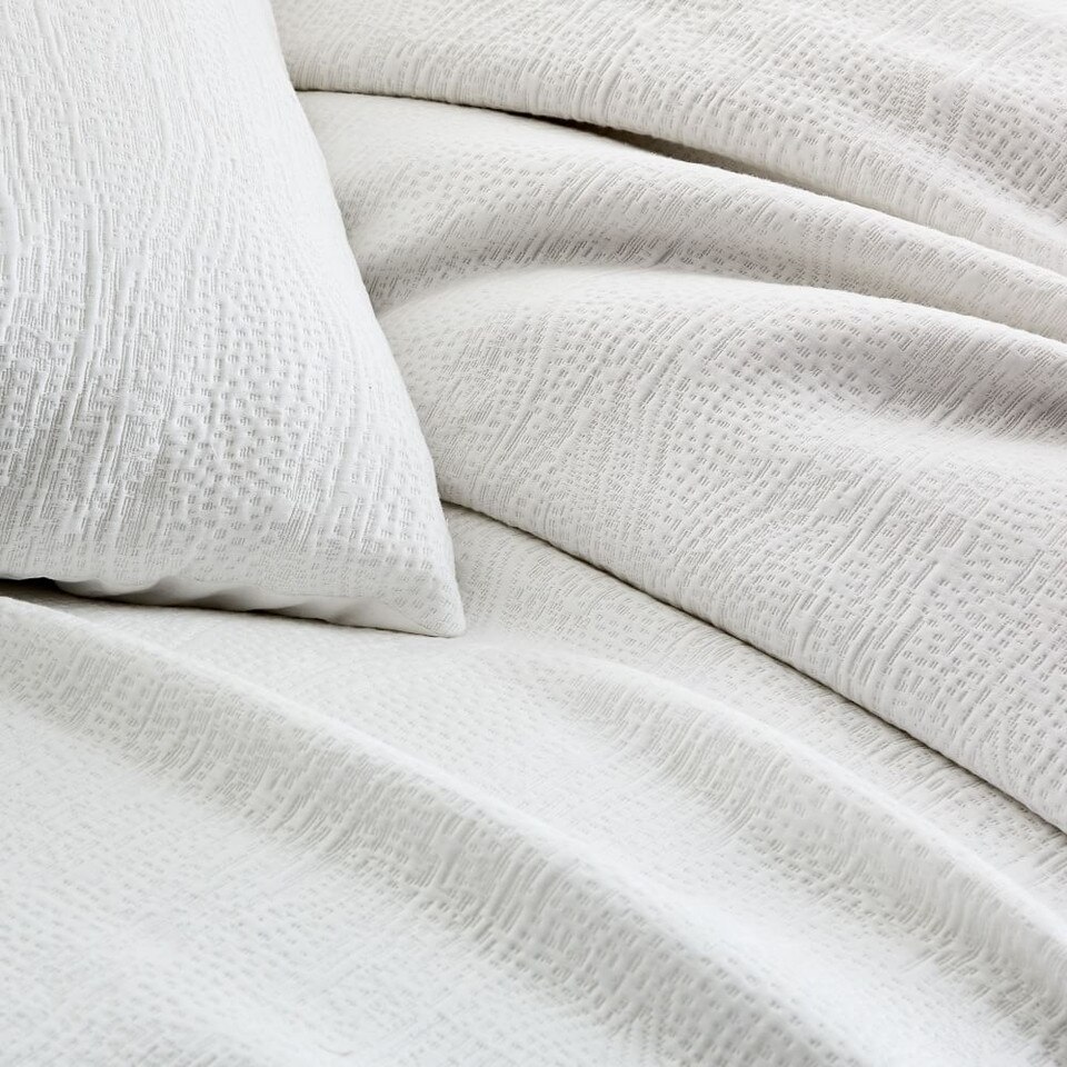TENCEL™ & Cotton Matelasse Duvet Cover & Pillowcases