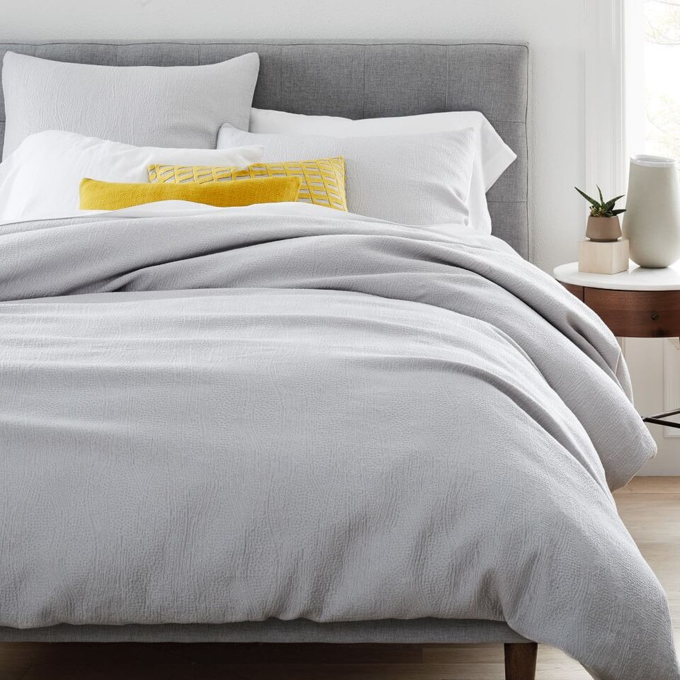 TENCEL™ & Cotton Matelasse Duvet Cover & Pillowcases