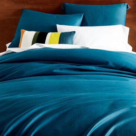 Tencel Duvet Cover Pillowcases Blue Teal West Elm United