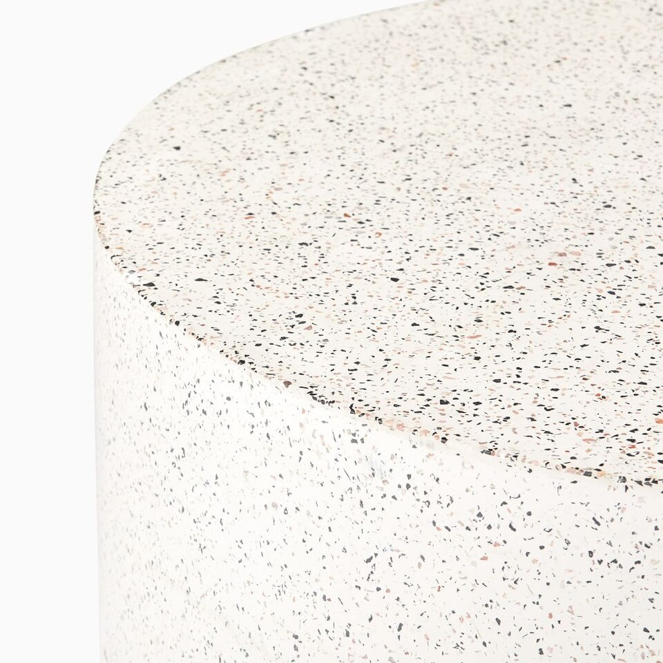 Terrazzo Drum Garden Round Coffee Table (91 cm)