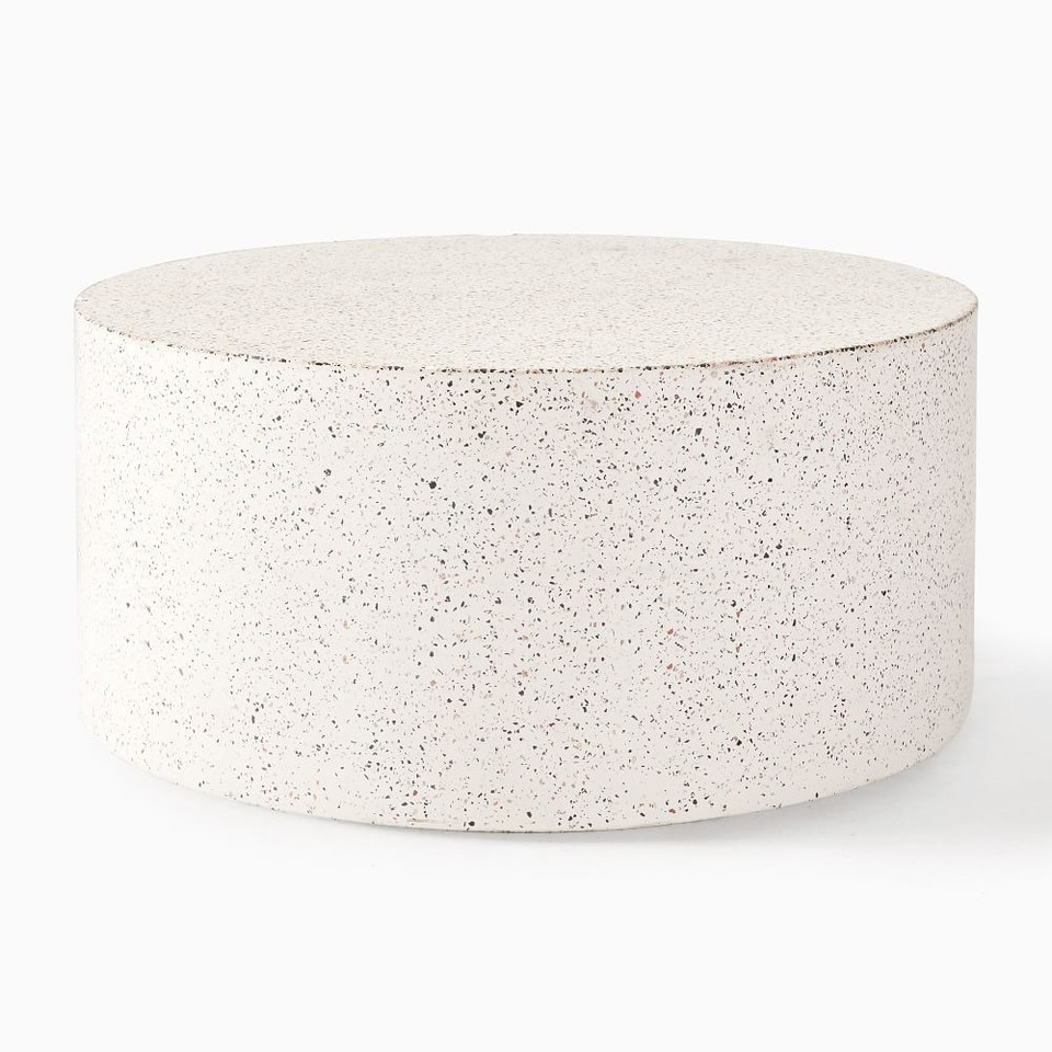 Terrazzo Drum Garden Round Coffee Table (91 cm)
