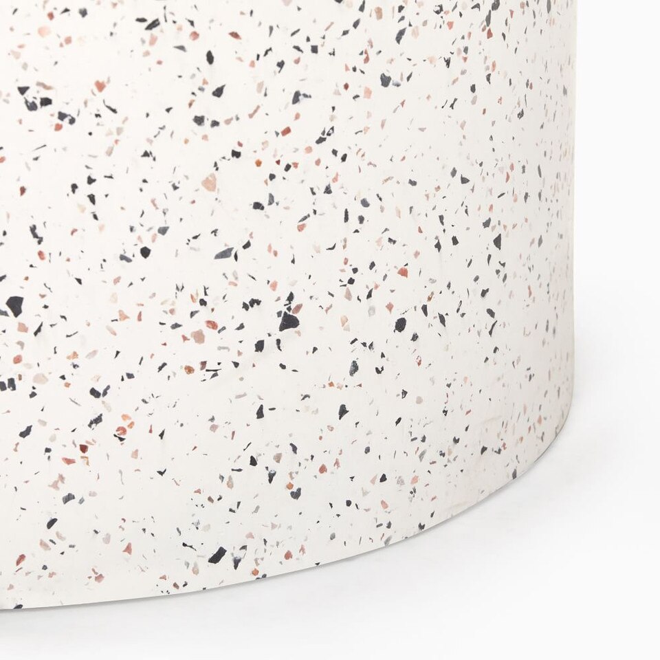 Terrazzo Drum Garden Round Side Table (38 cm)