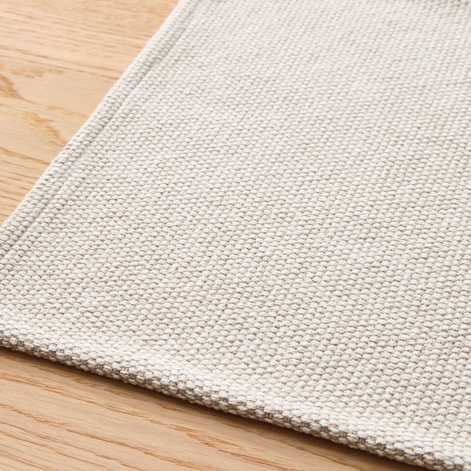 Textured Canvas Cotton Placemats (Set of 4)