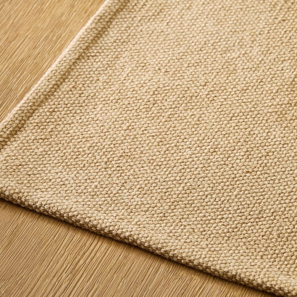 Textured Canvas Cotton Placemats (Set of 4)