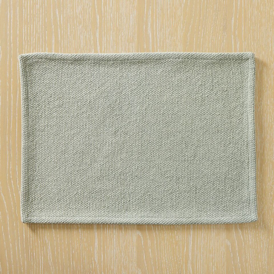 Textured Canvas Cotton Placemats (Set of 4)