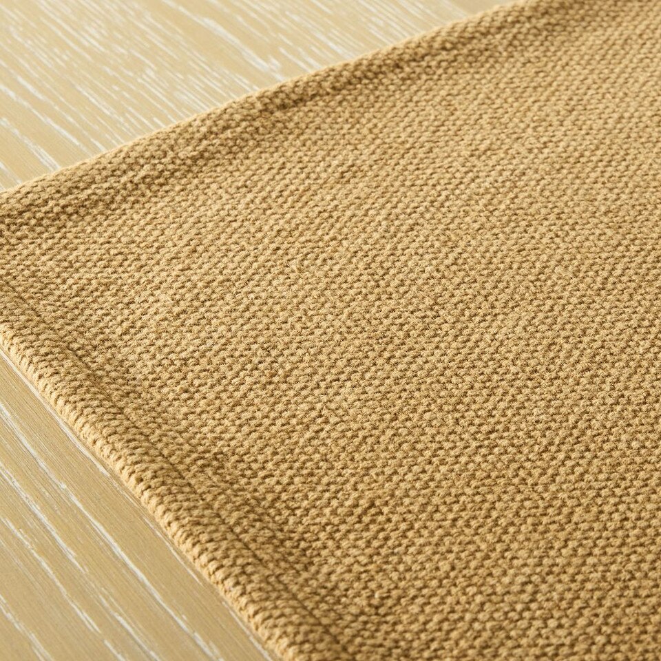 Textured Canvas Cotton Placemats (Set of 4)