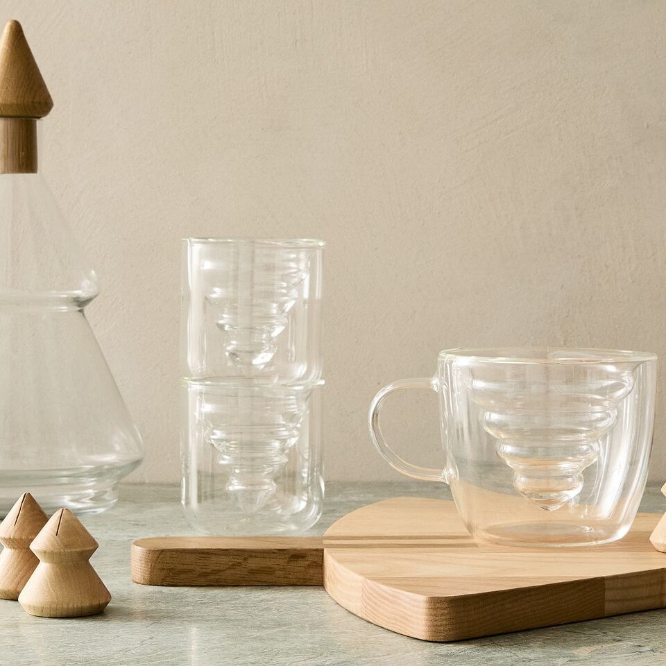 Tiered Tree Wood Coasters (Set of 4)