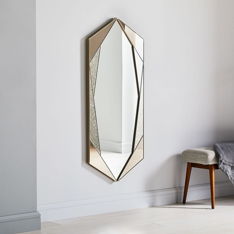 Tinted Hex Wall Mirror