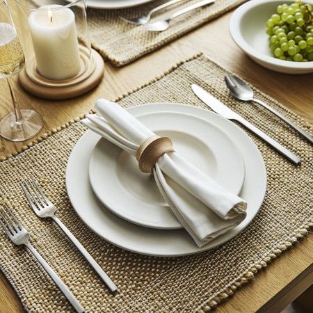 Tira Wood Napkin Rings Set Rustic Dining Elegance West Elm UK