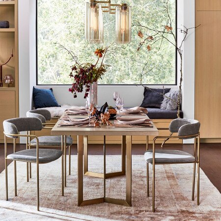 Tower Dining Table Concrete West Elm UK