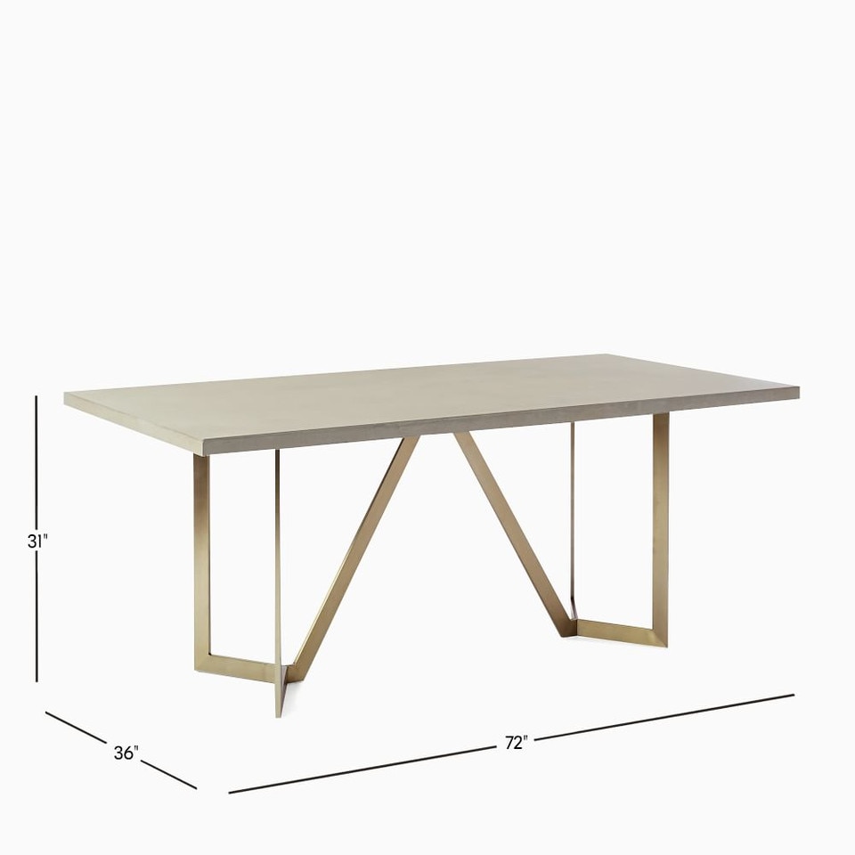 Tower Dining Table - Concrete