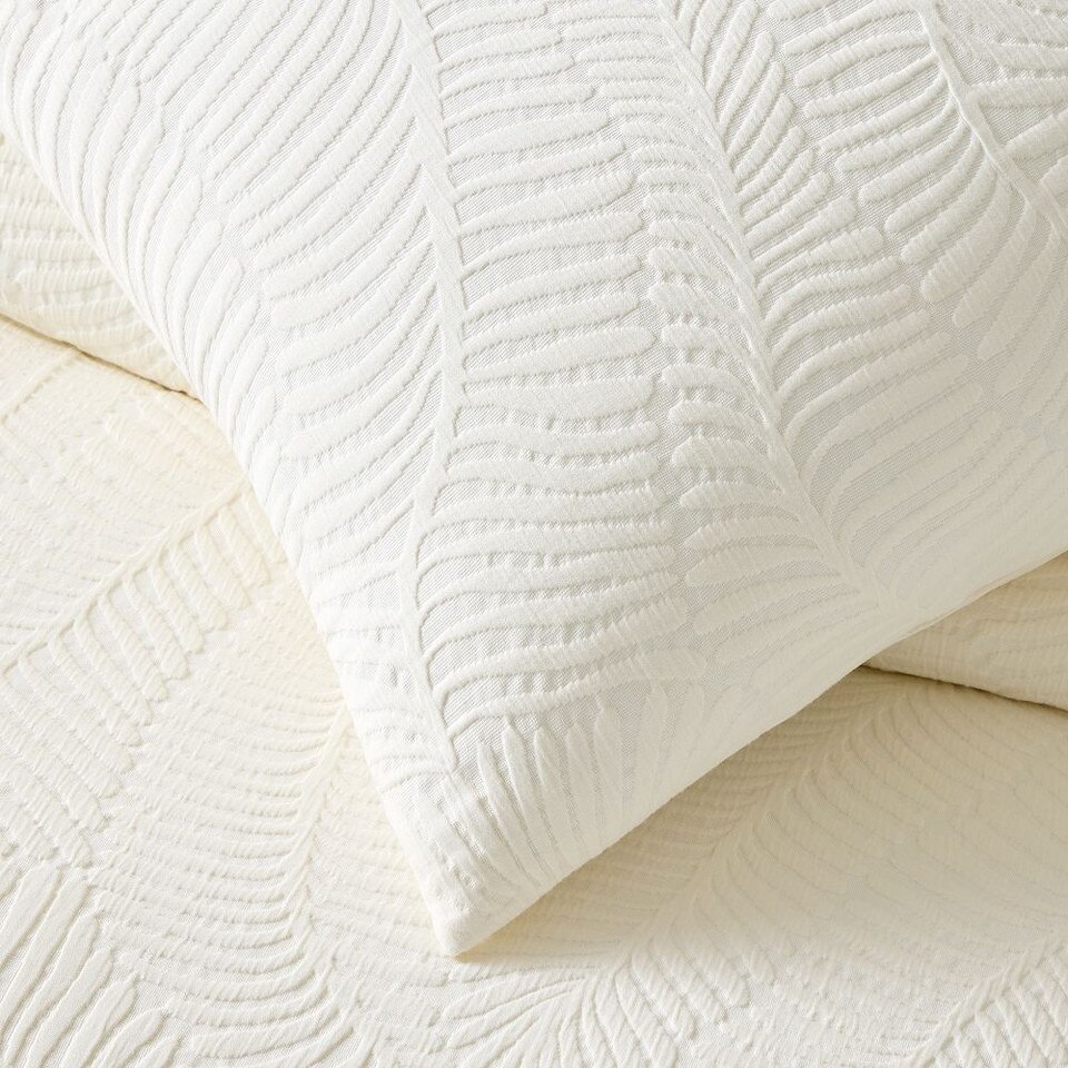 Trailing Fern Matelasse Duvet Cover & Pillowcases