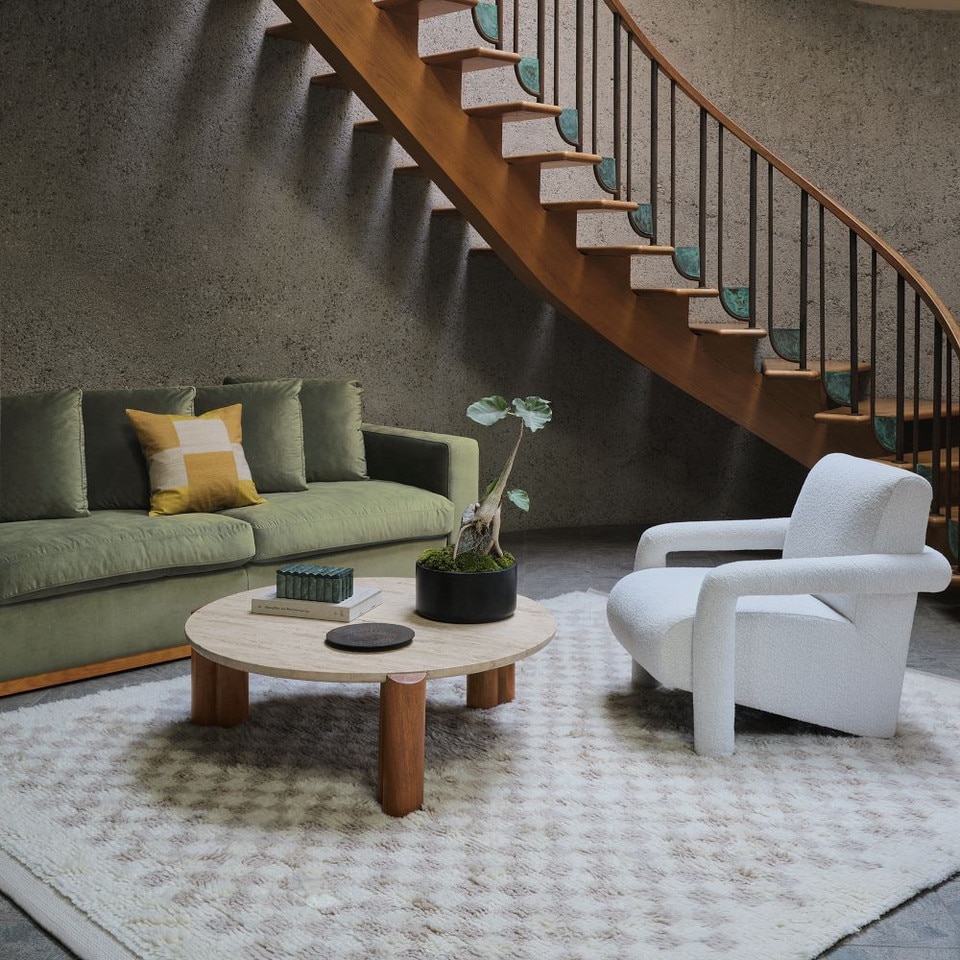Travertine Coffee Table (107 cm)