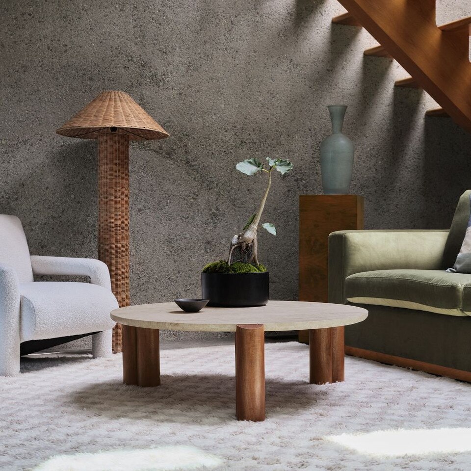 Travertine Coffee Table (107 cm)