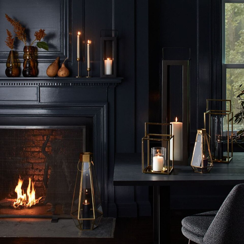 Unscented Wax Pillar Candle