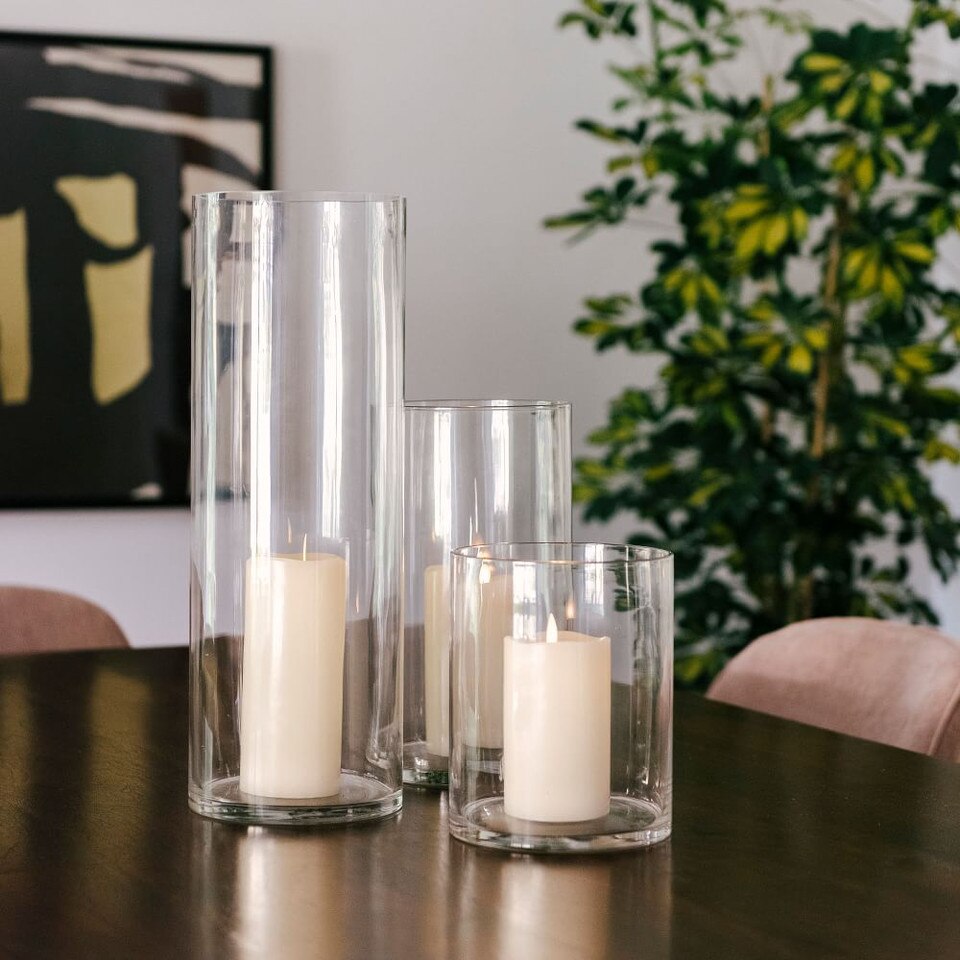 Unscented Wax Pillar Candle