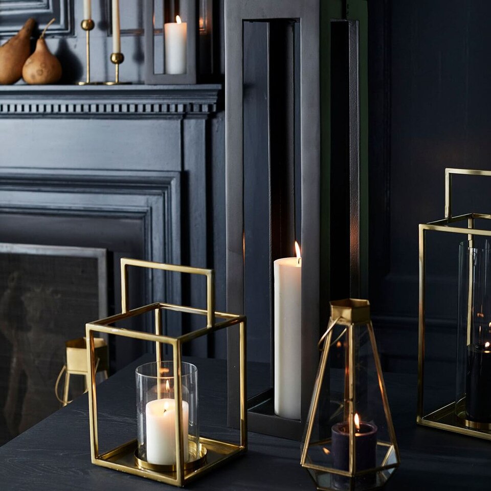 Unscented Wax Pillar Candle