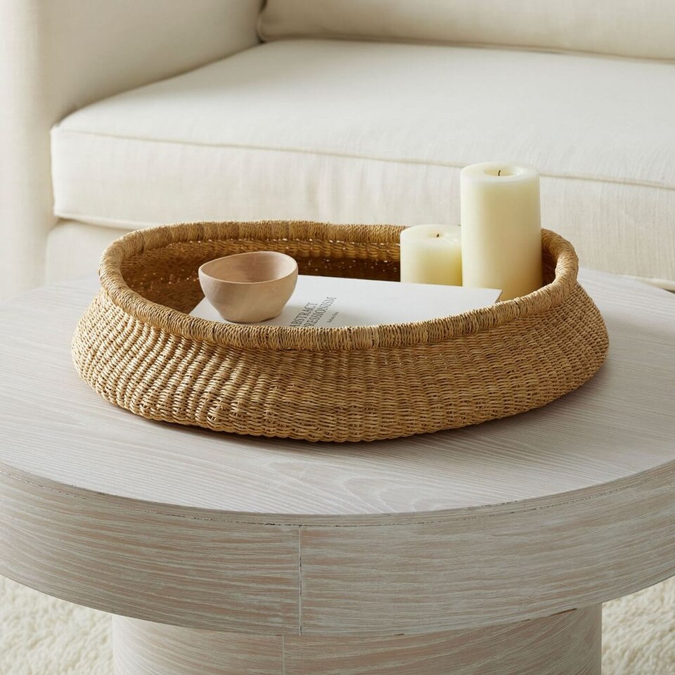 Unscented Wax Pillar Candle