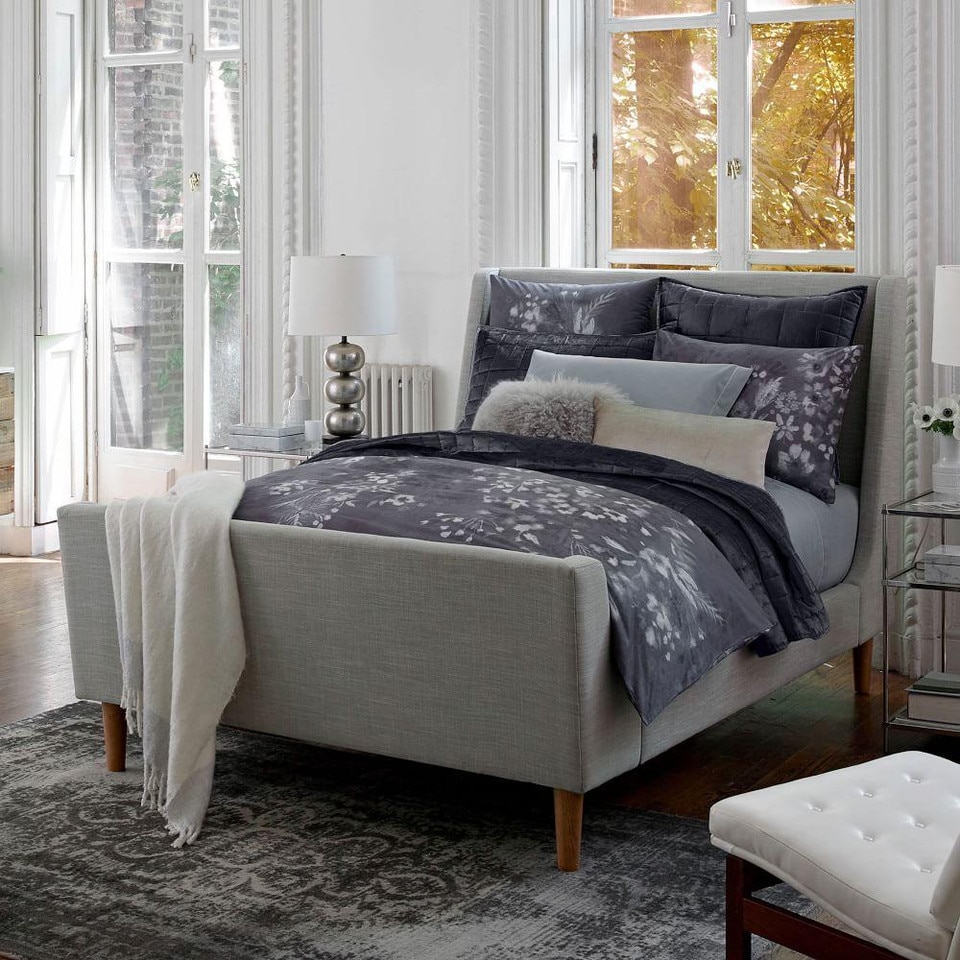 Upholstered Sleigh Bed