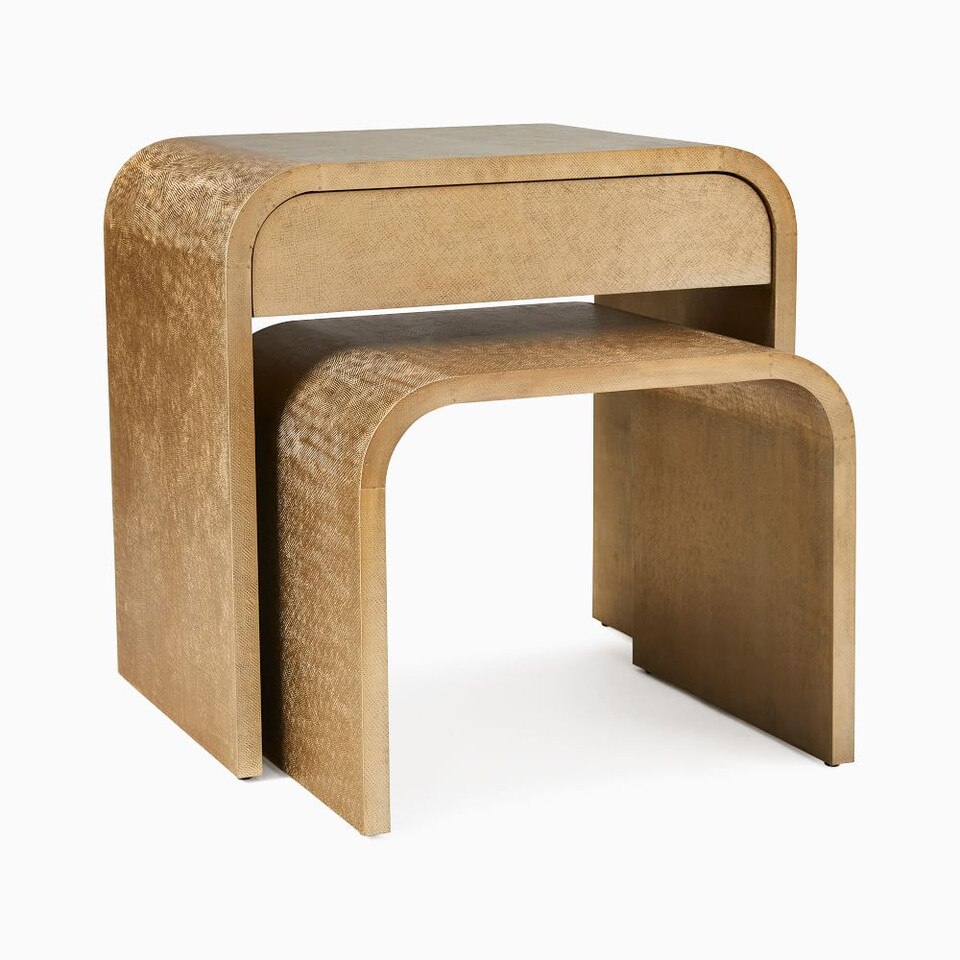 Vella Nesting Bedside Table (51 cm - 61 cm)
