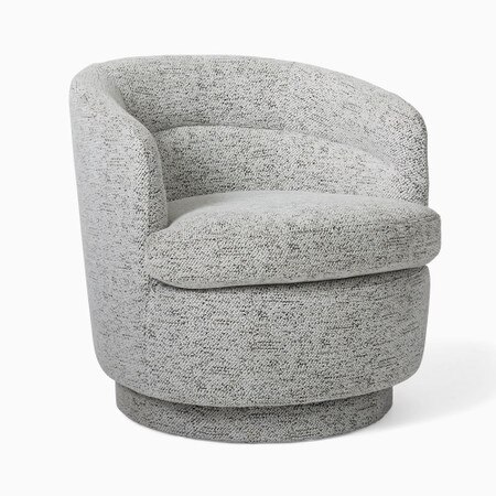 Viv Swivel Armchair West Elm United Kingdom Viv Swivel Armchair West Elm United, Small Club Chairs That Swivel