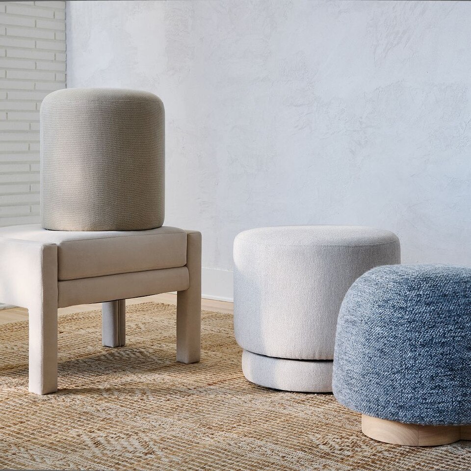Viv Swivel Footstool Ottoman