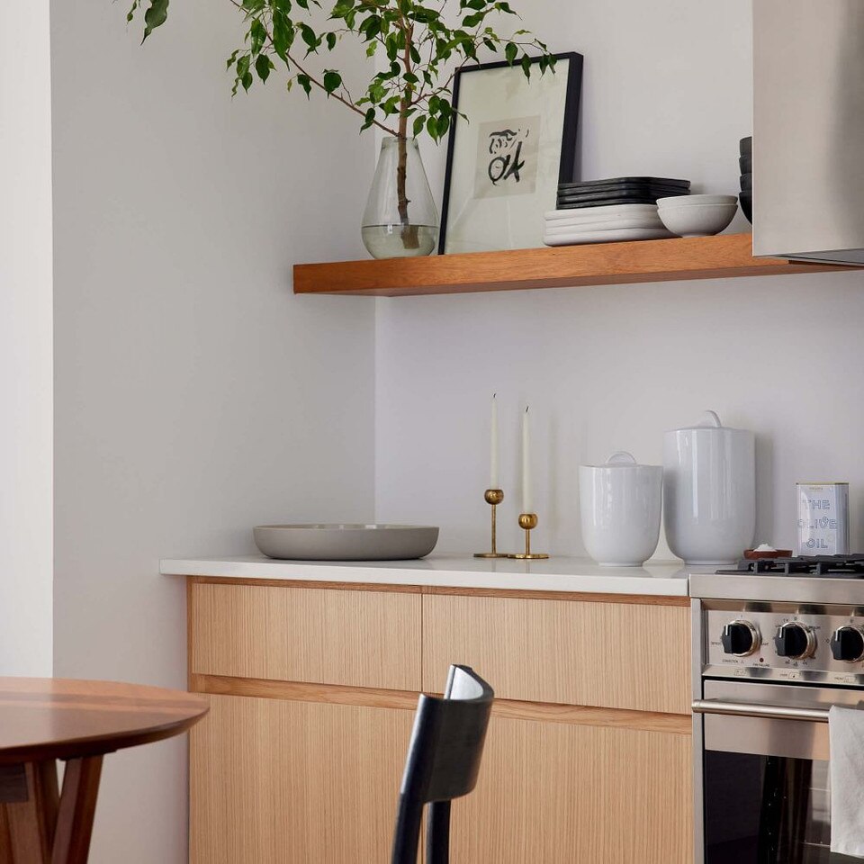 Volume Floating Shelves - Cool Walnut