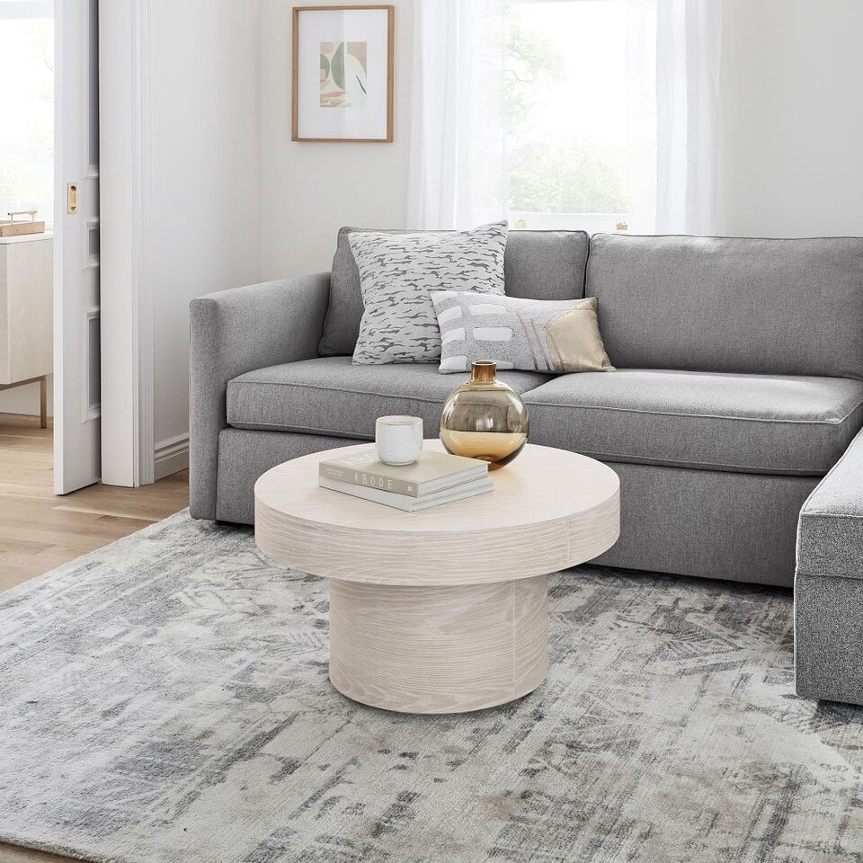 Volume Round Pedestal Coffee Table (76 cm)