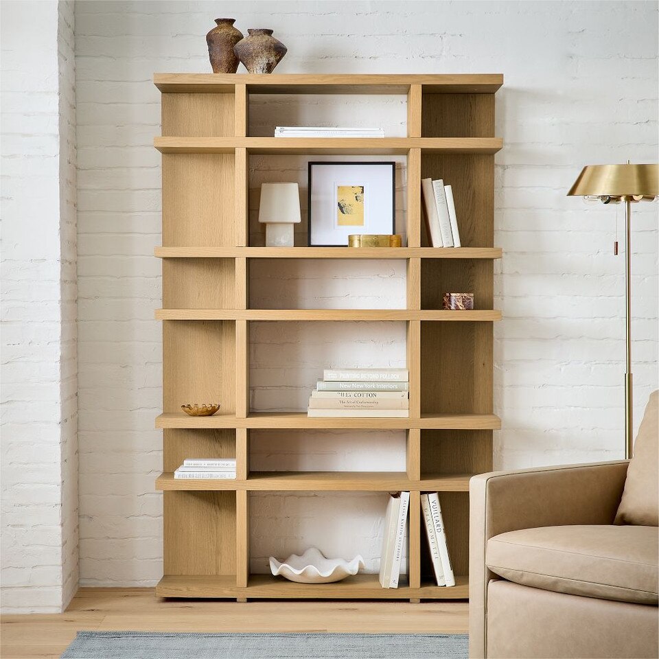 Wallace Modular Narrow Bookcase Shelf Unit (122 cm)