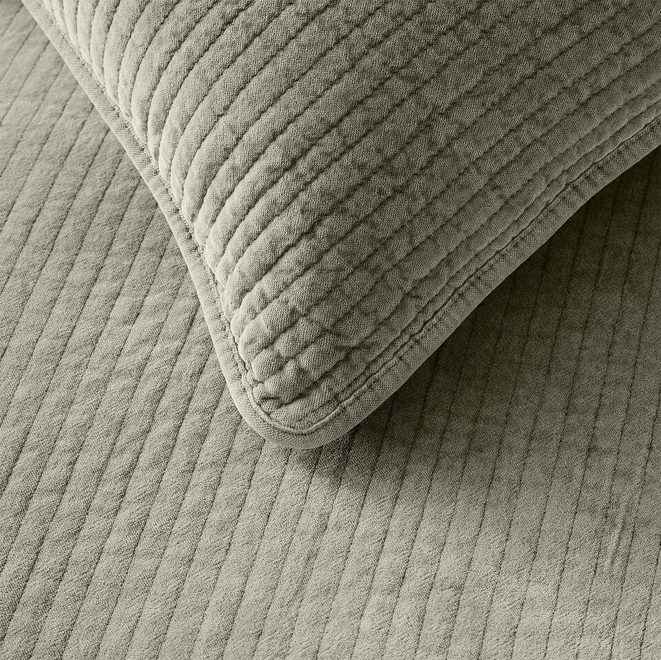 Washed Cotton Velvet Duvet Cover & Pillowcases - West Elm UK