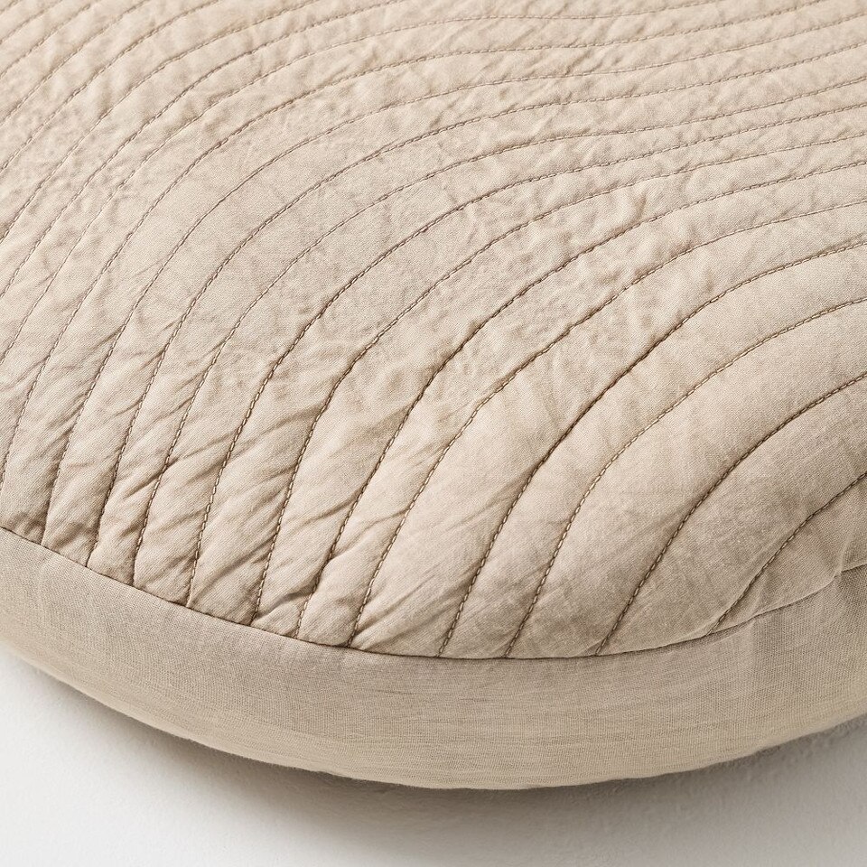 Wavy Quilted Cushion Cover