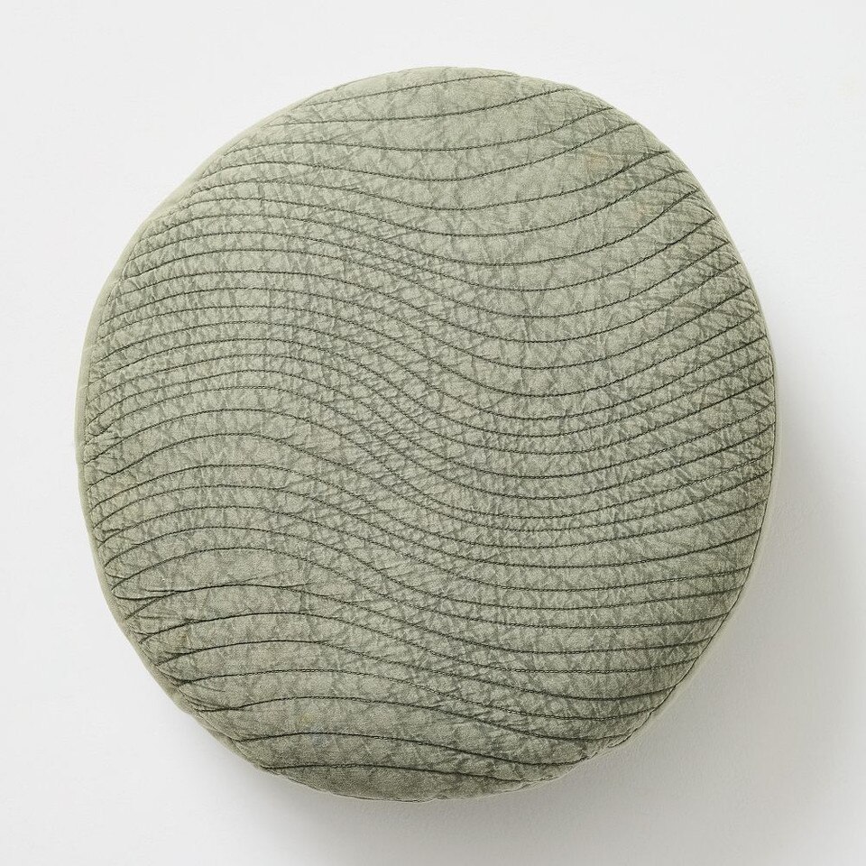 Wavy Quilted Cushion Cover