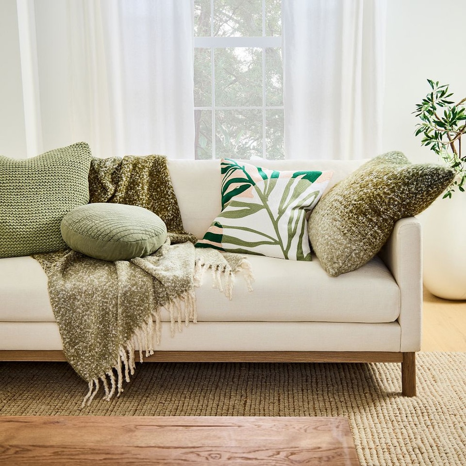 Wavy Quilted Cushion Cover