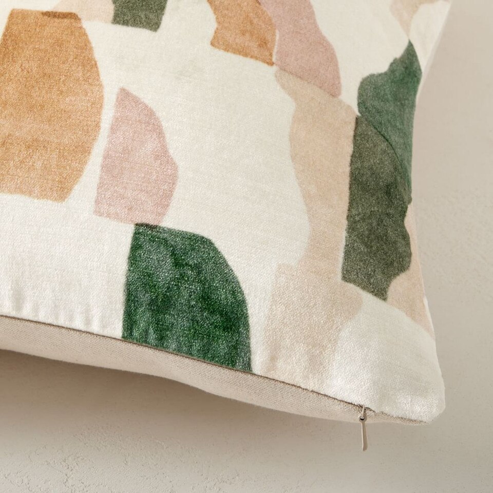 Wavy Tiles Velvet Cushion Cover