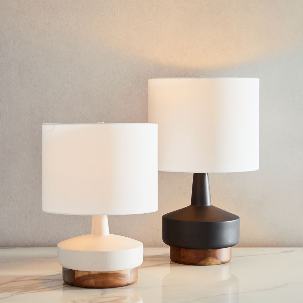 light wood table lamp