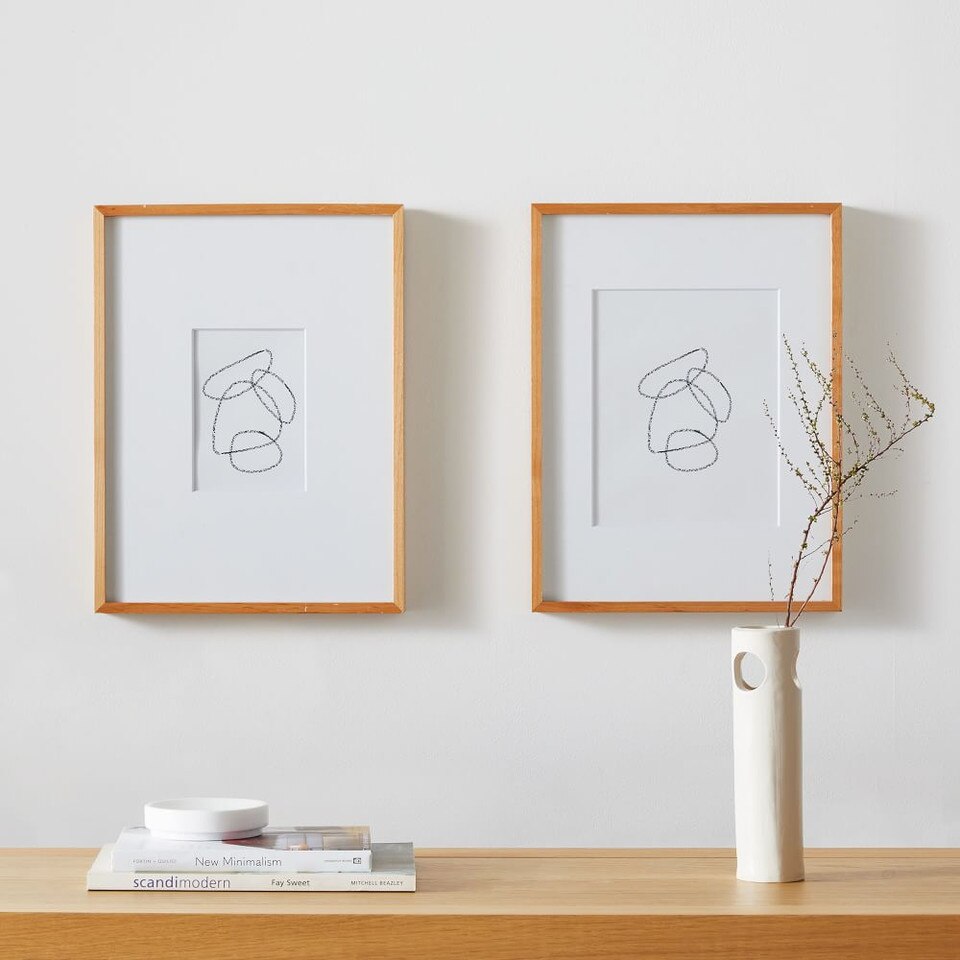 Multi-Mat Wood Gallery Frames - Walnut