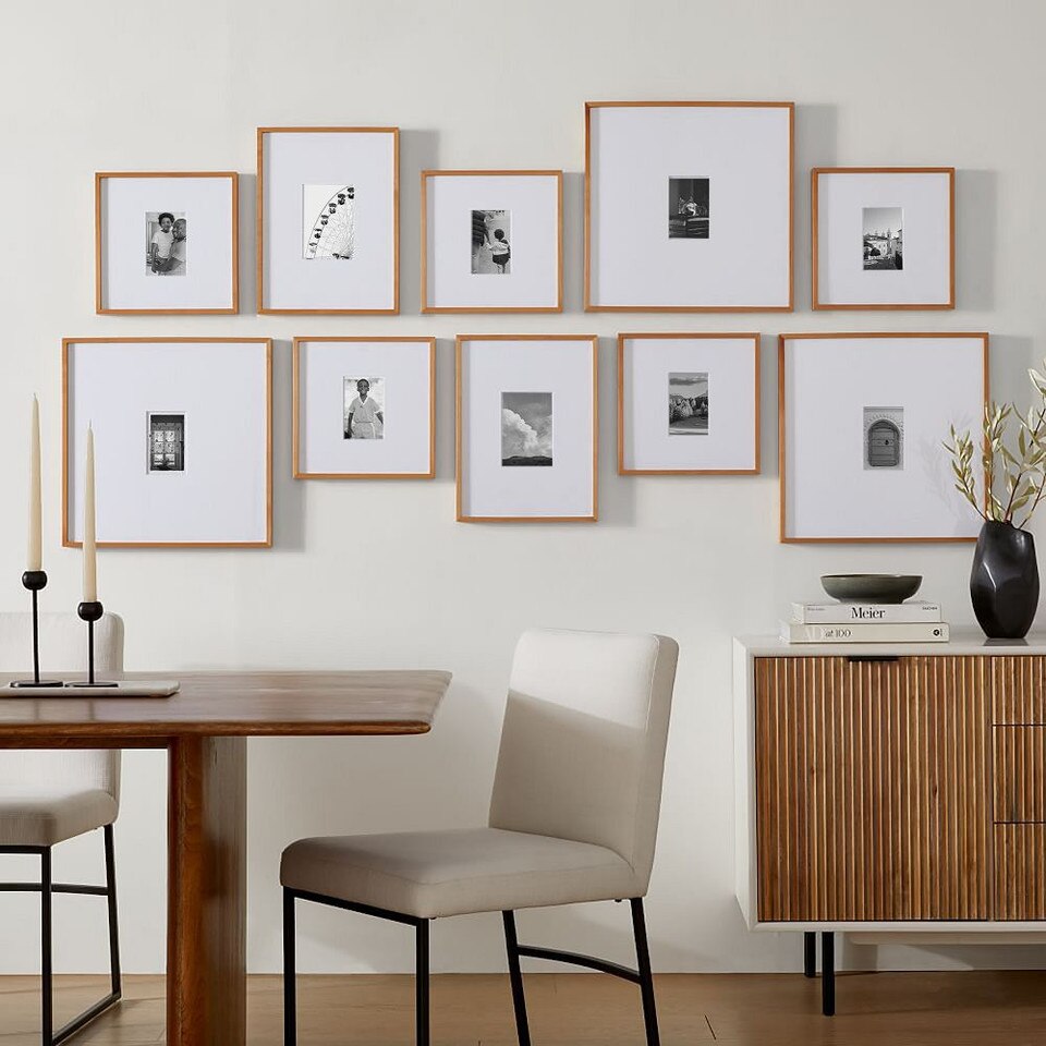 Multi-Mat Wood Gallery Frames - Wheat
