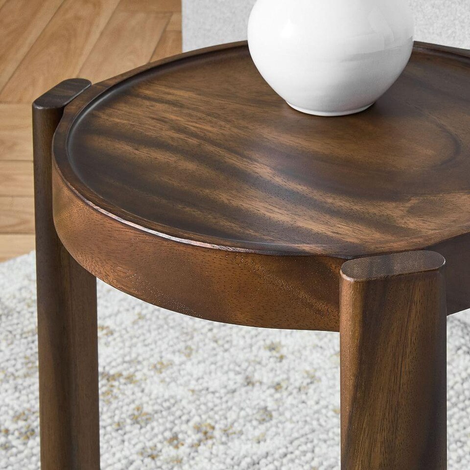 Wood Stacking Side Table