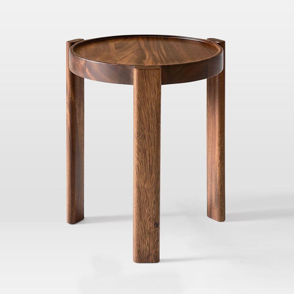 Wood Stacking Side Table